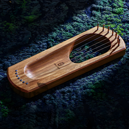 7-string Lyre Harp ’Light on Earth’ design - LYRE-LOE7 - Groove Masters Percussion