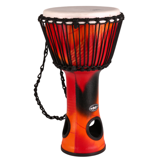 DJEMBES | GMP AIRDRUMâ„¢ DJEMBE ROPE TUNED ABSTRACT ORANGE | 3 SIZES
