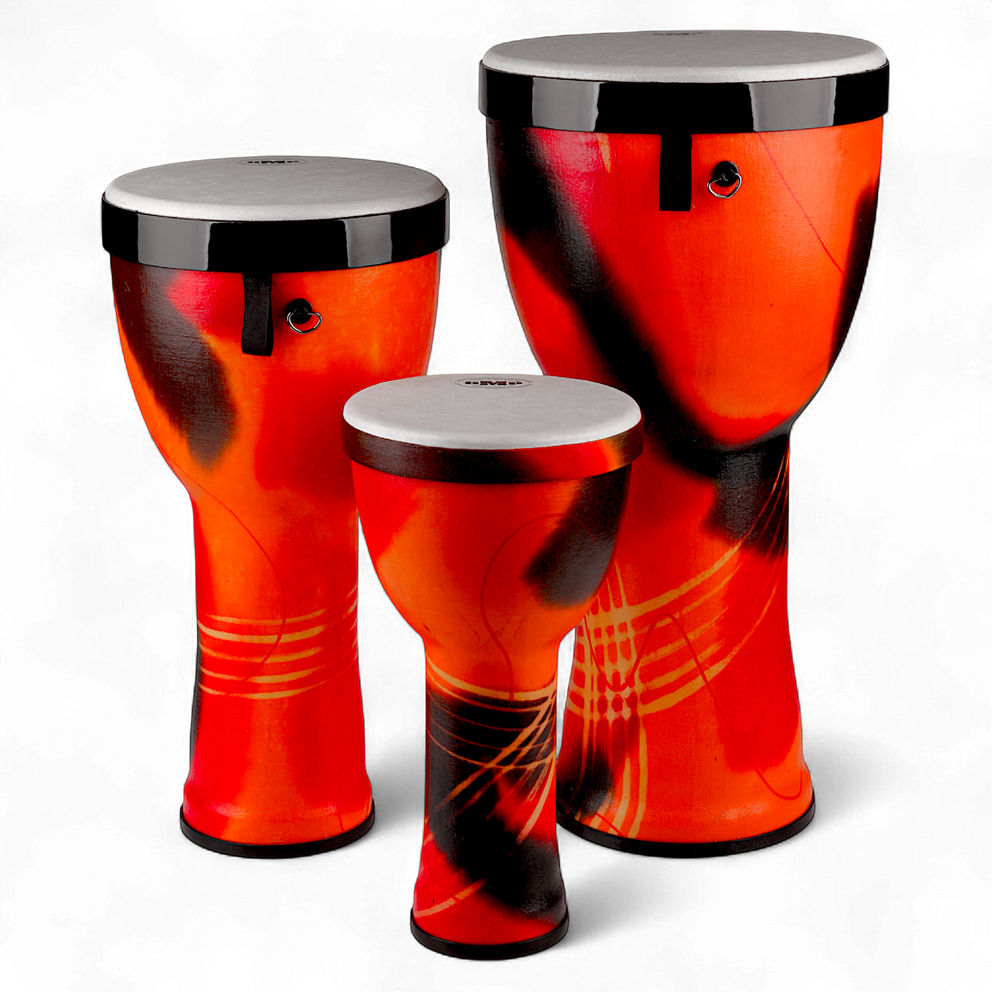 GMP Nesting AirDrums 3-pc Set (Abstract Orange) - NESTDRUM-10C