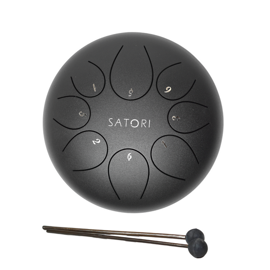 SATORI 8" Round Tongue Drum, 8-Note (TDM-TY8-8)