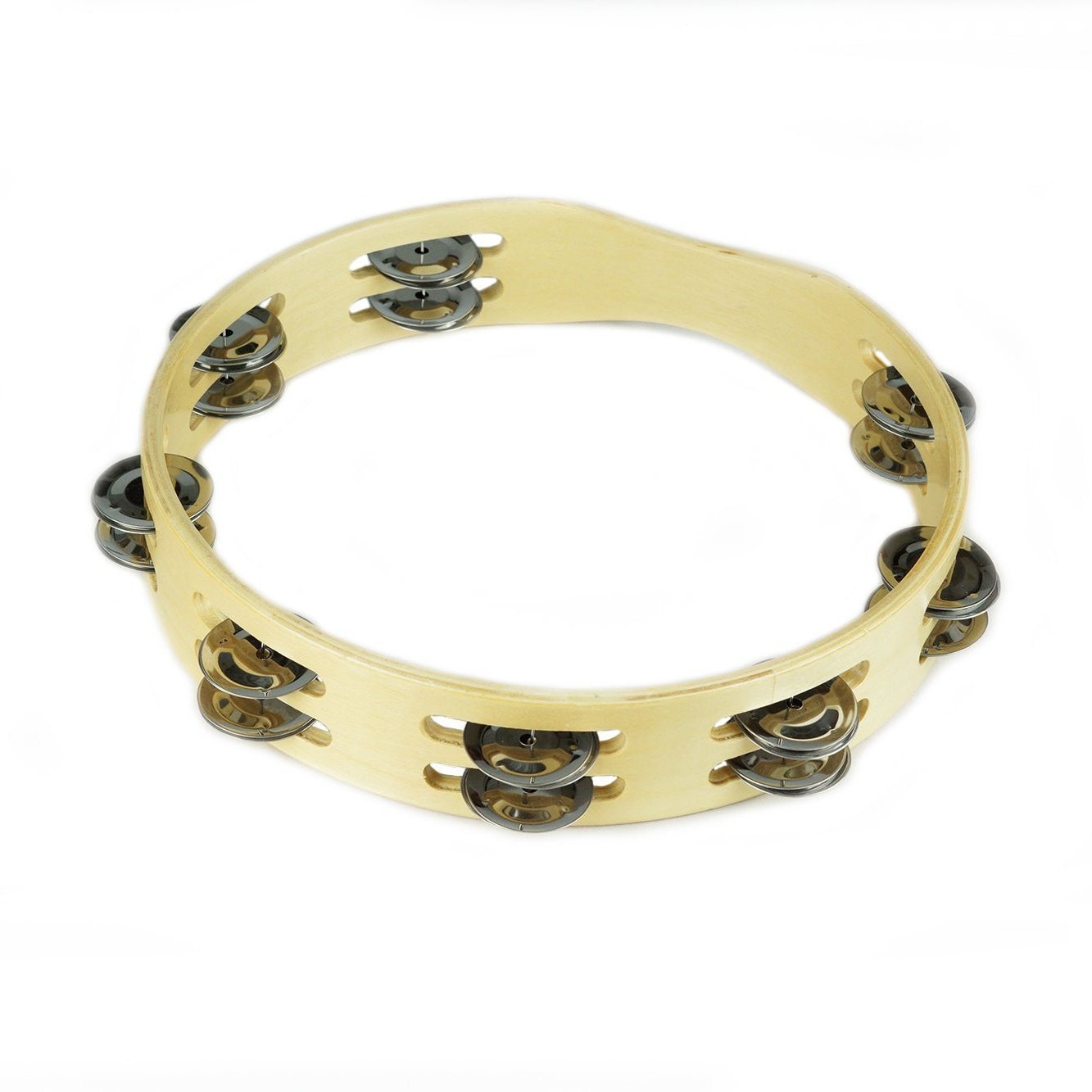 GMP Headless Double Row Tambourine - FL-TAM-HLD_(choose size) - Groove Masters Percussion