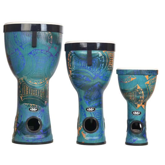 GMP Nesting AirDrums 3-pc Set (Ocean Blue) - NESTDRUM-1C - Groove Masters Percussion