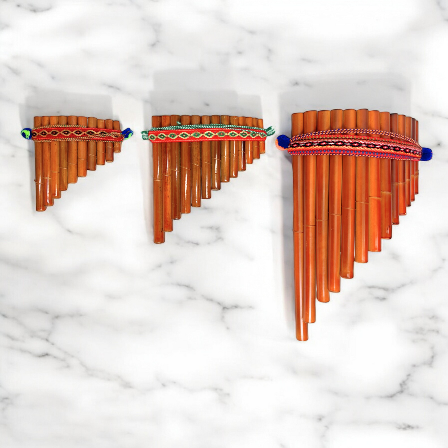 GMP Peruvian Bamboo Pan Flute 3 Sizes - pan flute