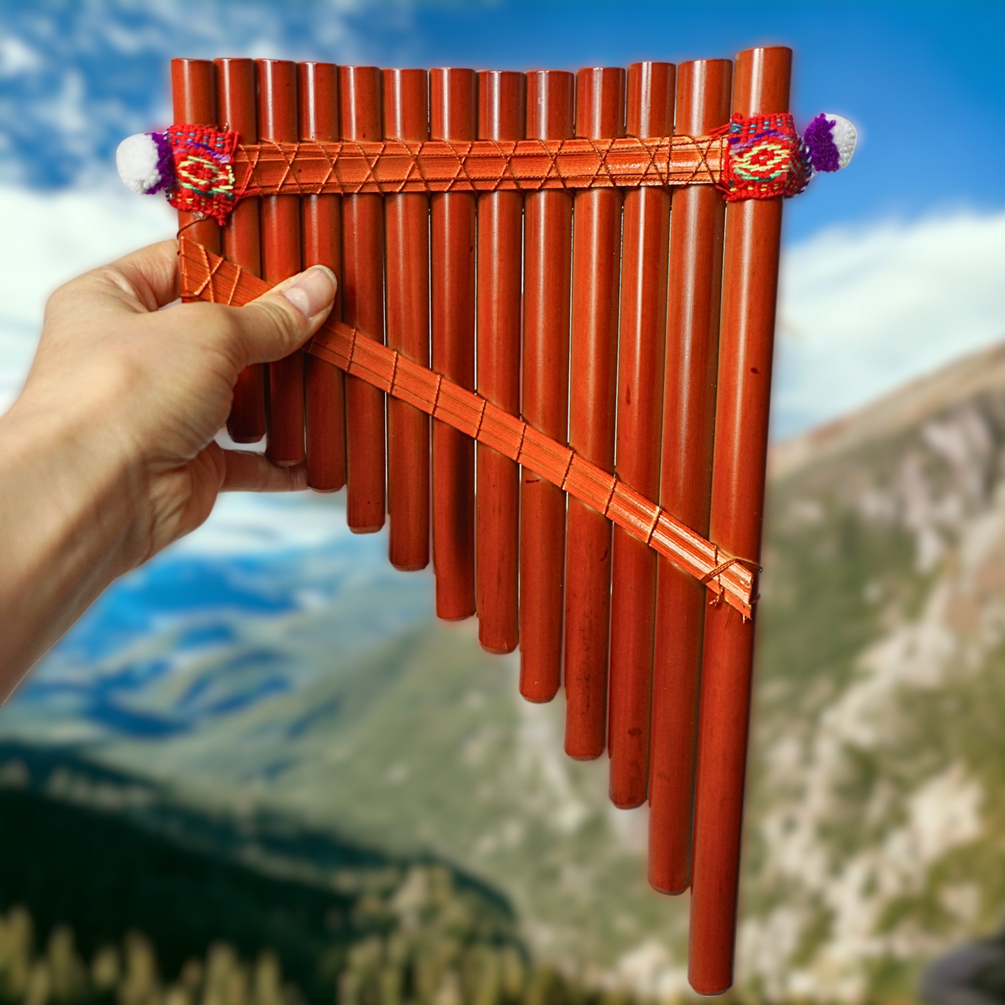 GMP Peruvian Bamboo Pan Flute 3 Sizes - Large (13-Note) - pan flute