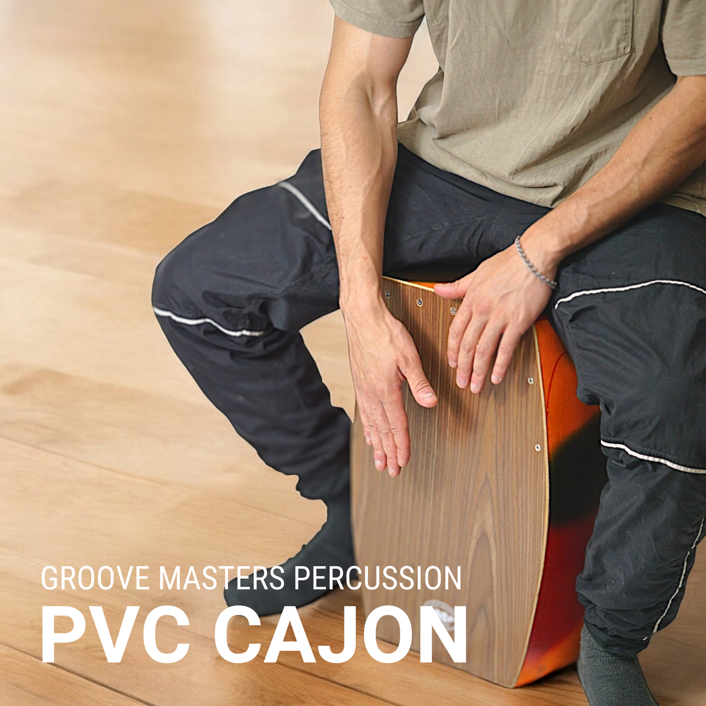 GMP Pro Bass Port Cajon Ocean Blue - CAJON-PVC-1C - Groove Masters Percussion