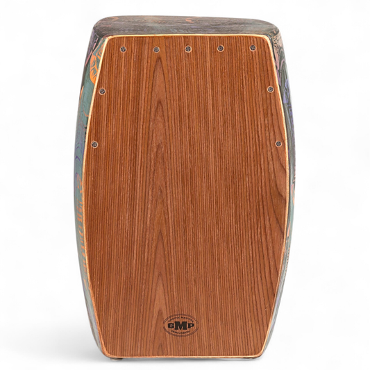 GMP Pro Bass Port Cajon Ocean Blue - CAJON-PVC-1C - Groove Masters Percussion