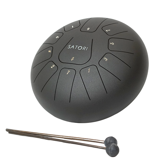MUSICAL INSTRUMENTS | STEEL DRUMS: SATORI 10’’ TONGUE DRUM/RAIN DRUM CARBON