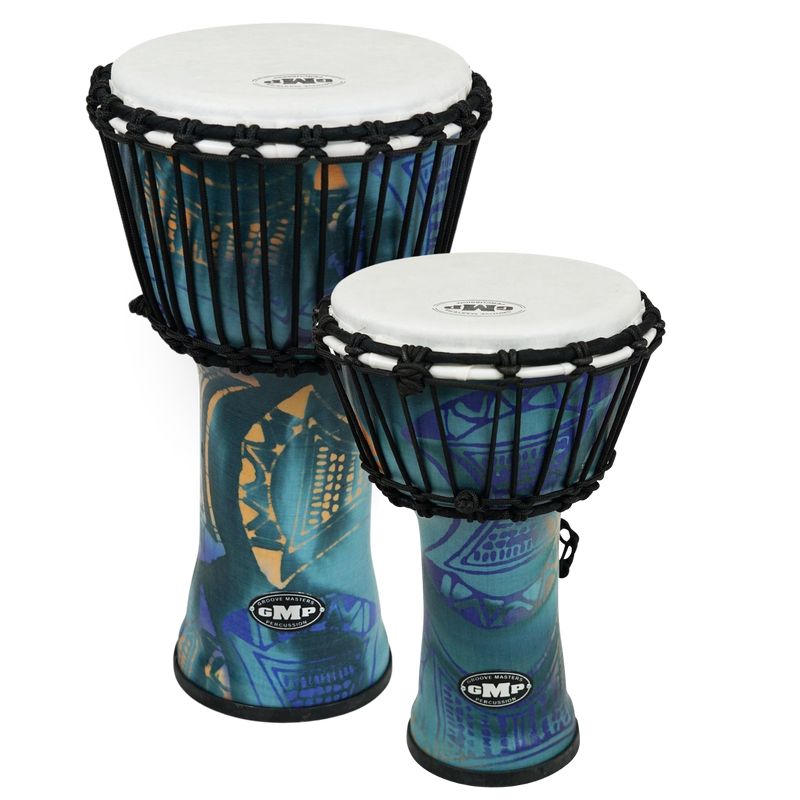 Set of nesting djembes, blue