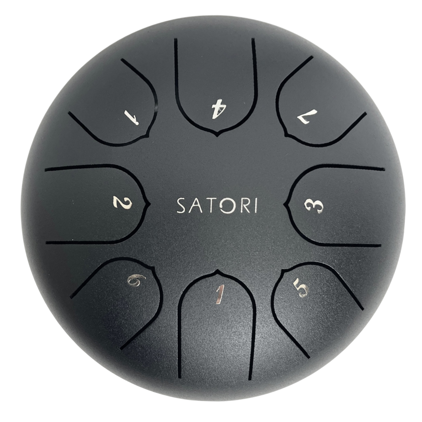 SATORI 6’’ Lotus Mini Tongue Drum / Rain 8-Note Stainless Steel - TDM-TC8-6 - Metal drum