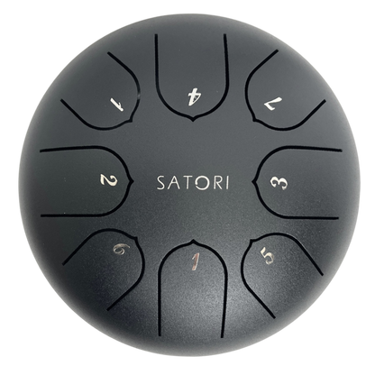 SATORI 6’’ Lotus Mini Tongue Drum / Rain 8-Note Stainless Steel - TDM-TC8-6 - Metal drum