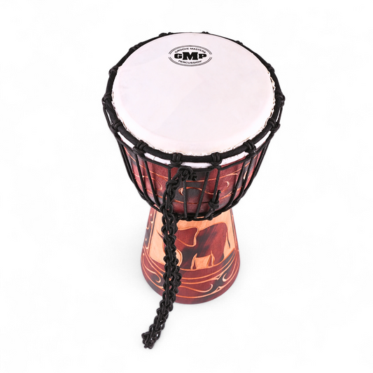 GMP Elephant Carved Djembe - DJ40ZC-B2 (3 sizes)