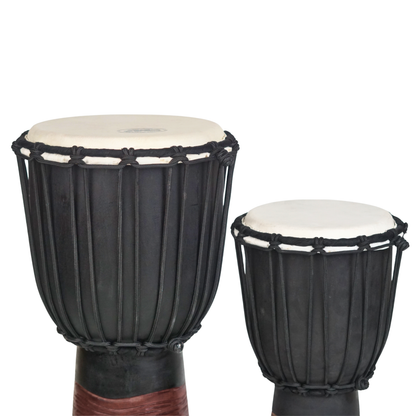 GMP Mahogany Djembe - Ocean Scene Carving - DJ40CP (2 Sizes)