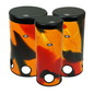 3-Piece Stackable Tubolo Set Abstract Orange - TUBO-STK-SET3-10C - Groove Masters Percussion