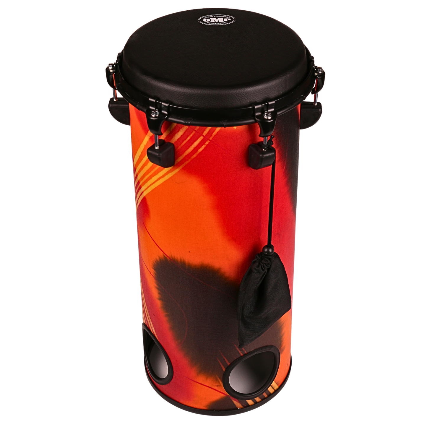 3-Piece Tuneable Tubolo Abstract Orange - TUBO-TU-SET3-10C - Groove Masters Percussion