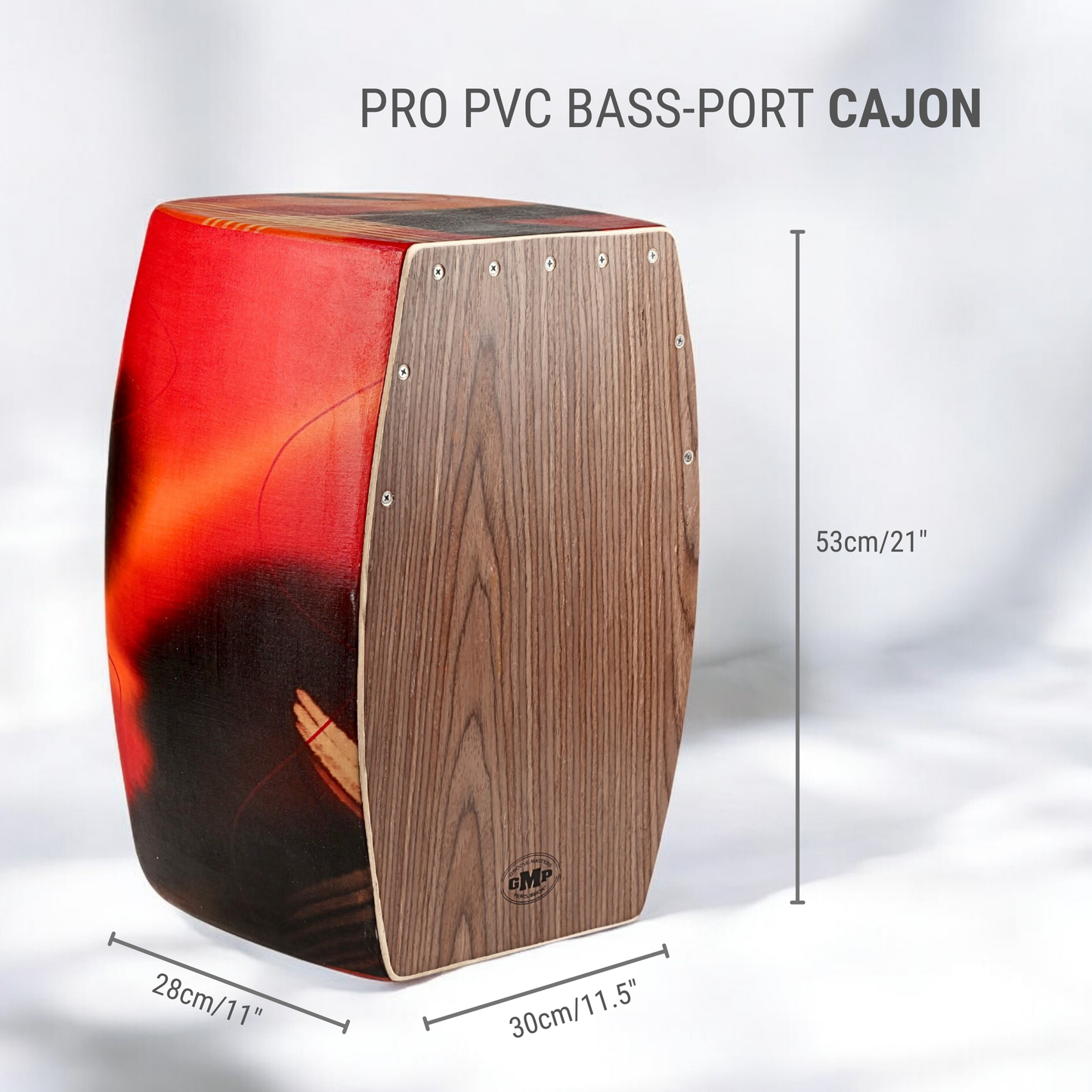 GMP Pro Bass Port Cajon, Ocean Blue - CAJON-PVC-1C