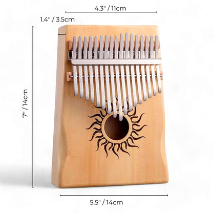 GMP 17-key Sun Palm Kalimba/Thumb Piano - KHS17-POPLAR