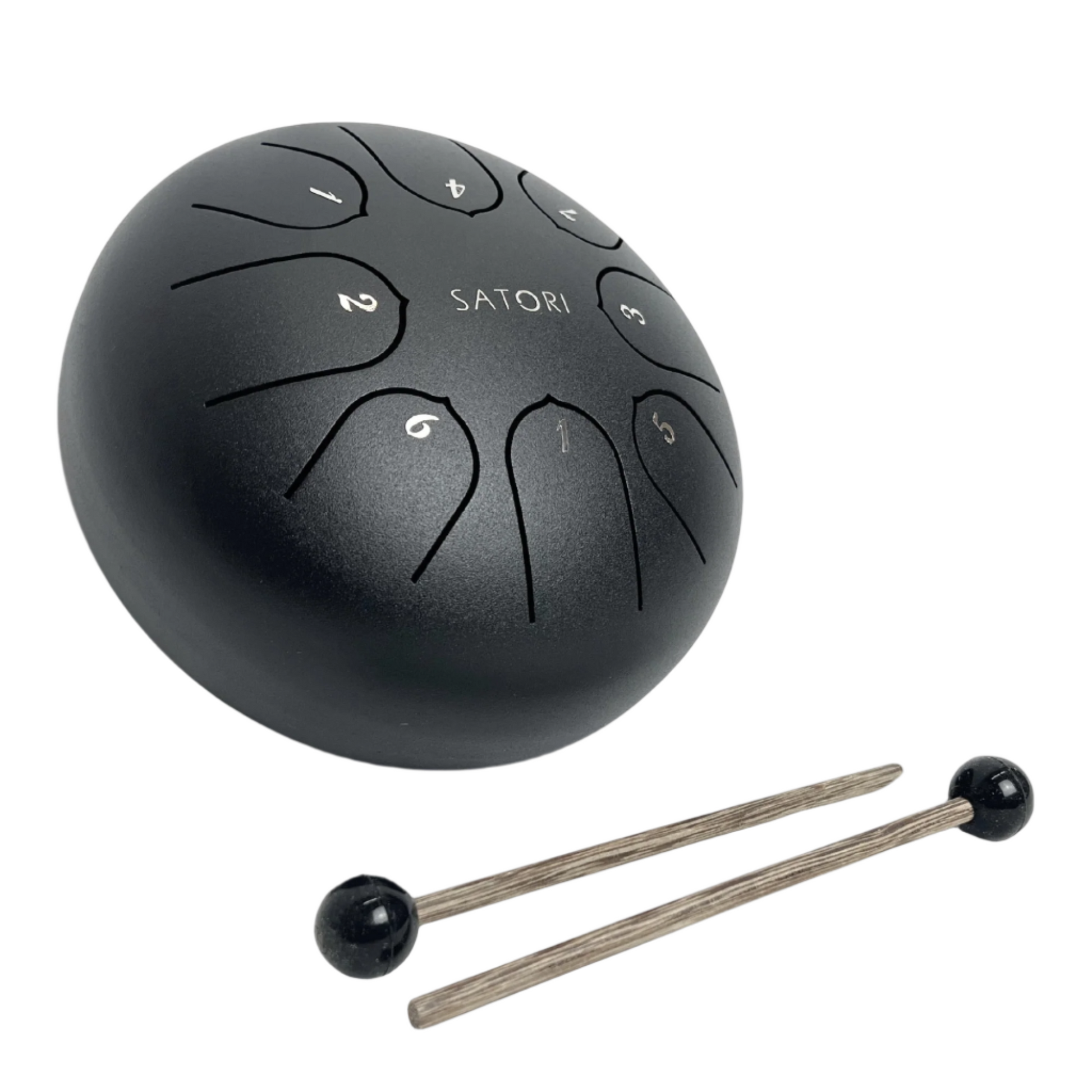 SATORI 6’’ Lotus Mini Tongue Drum / Rain 8-Note Stainless Steel - TDM-TC8-6 - Metal drum