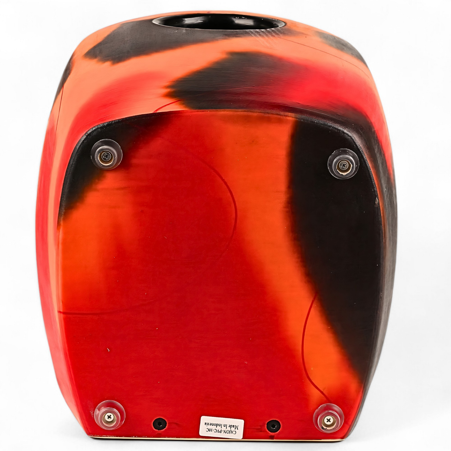 Pro Composite Bass Port Cajon, Abstract Orange - CAJON-PVC-10C