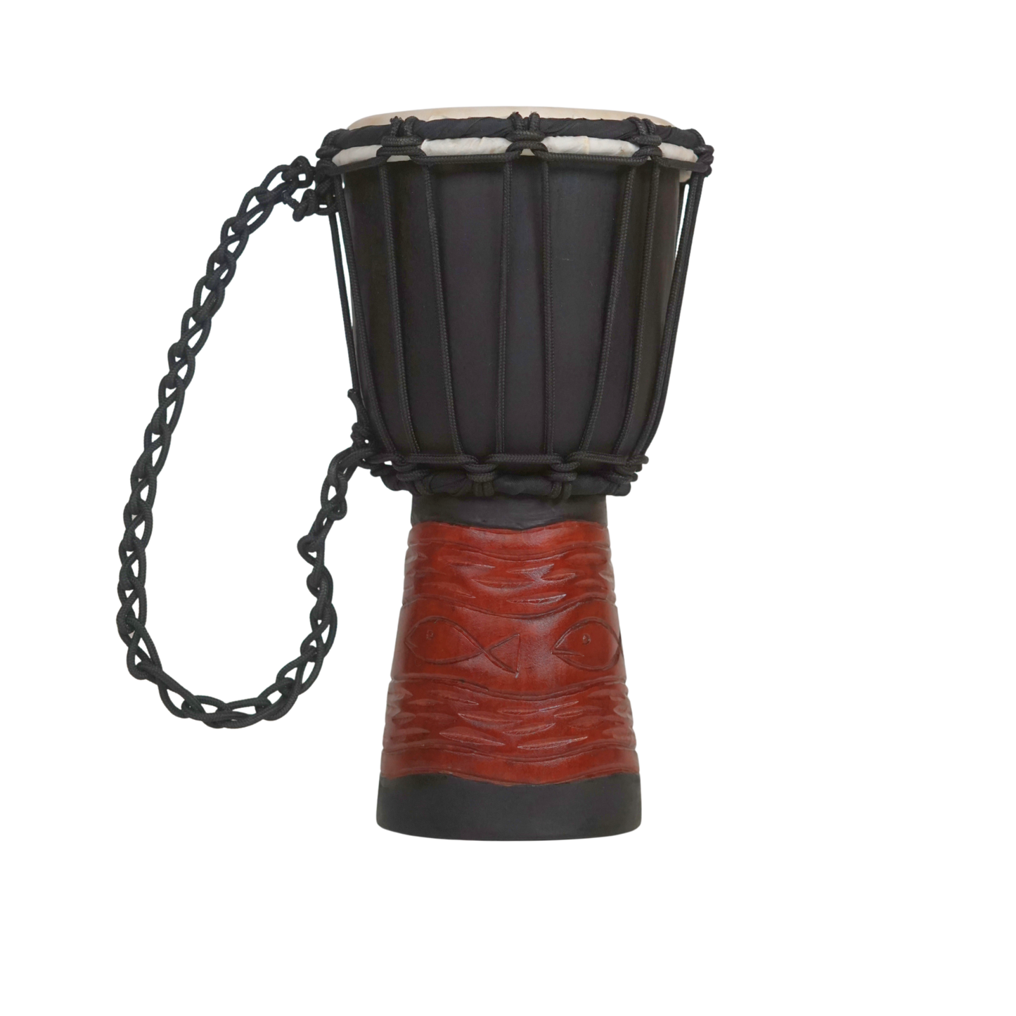 GMP Mahogany Djembe - Ocean Scene Carving - DJ30/40/50CP (3 Sizes)