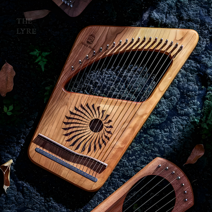 19-string Lyre Harp ’Light on Earth’ design - LYRE-LOE19