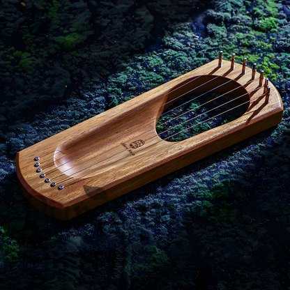 7-string Lyre Harp, "Light on Earth" design - LYRE-LOE7