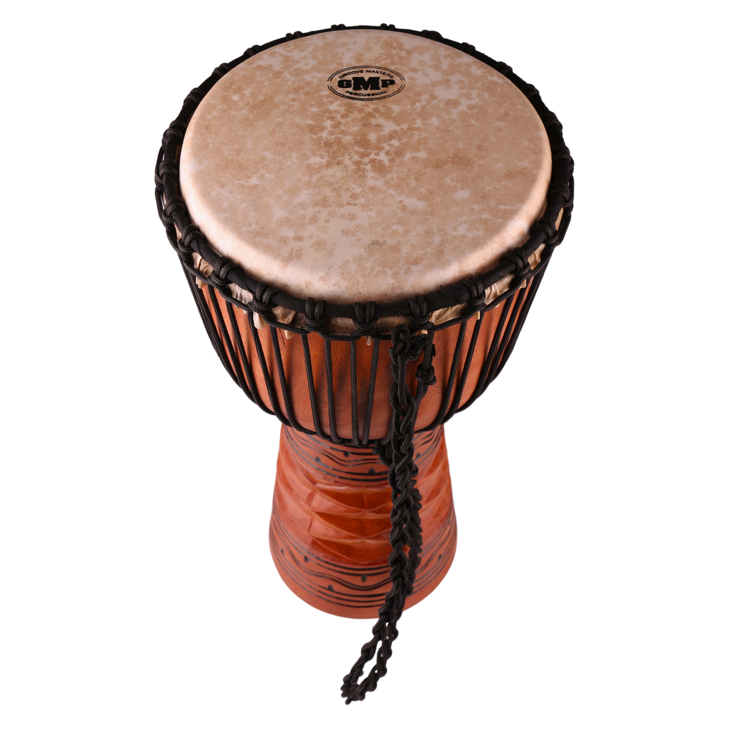 Pro Series Djembe, Diamond Carving Natural 3 Sizes