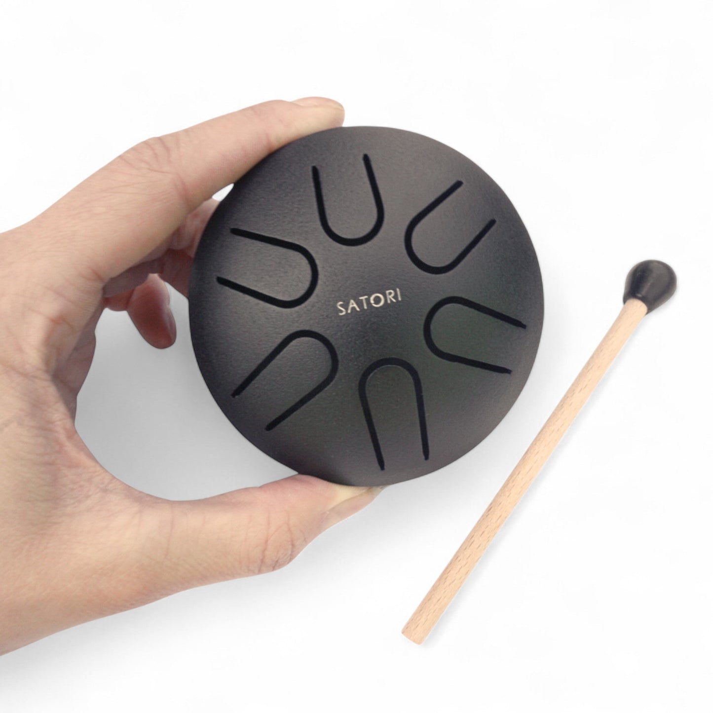 SATORI 3" Mini Tongue Drum/Rain Drum, 6-Note - TDM-TM6-3