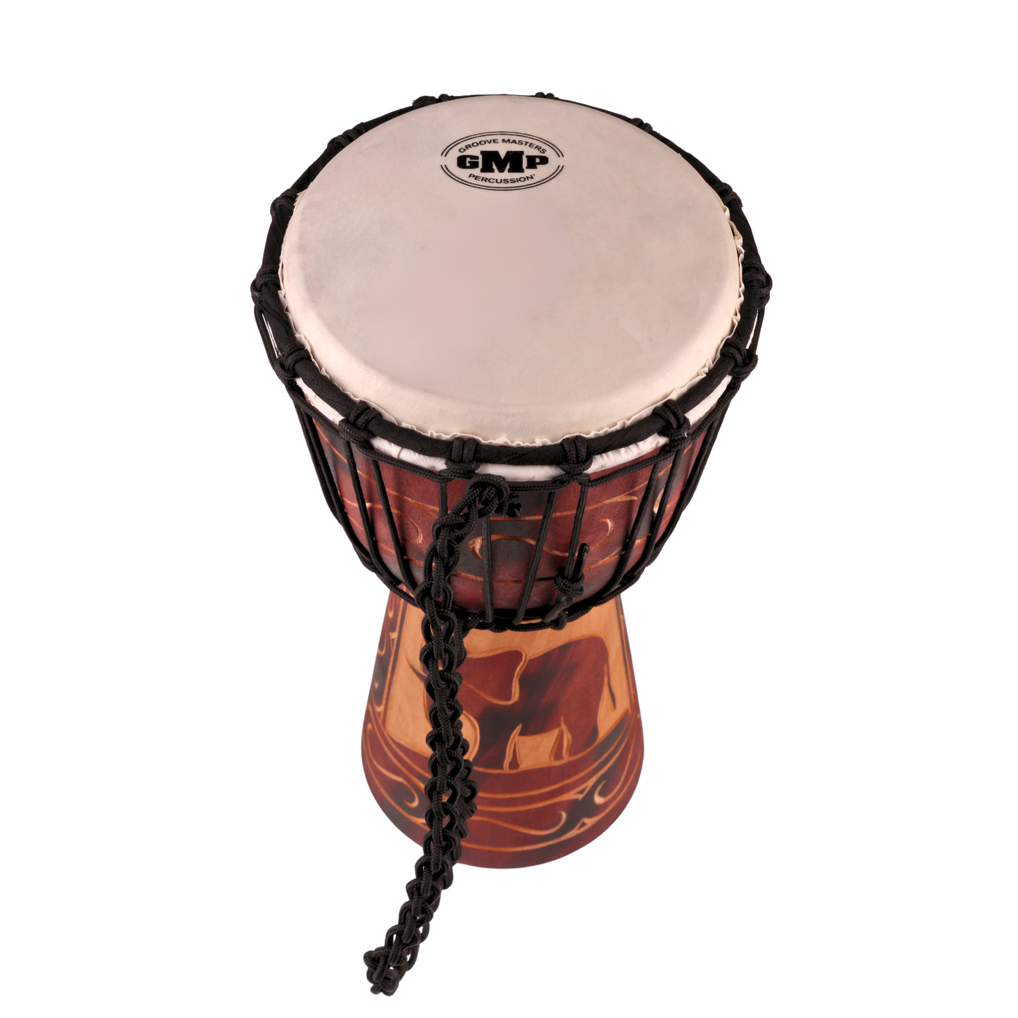 GMP Elephant Carved Djembe - DJ40ZC-B2 (3 sizes)