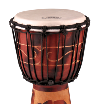 GMP Elephant Carved Djembe - DJ40ZC-B2 (3 sizes)