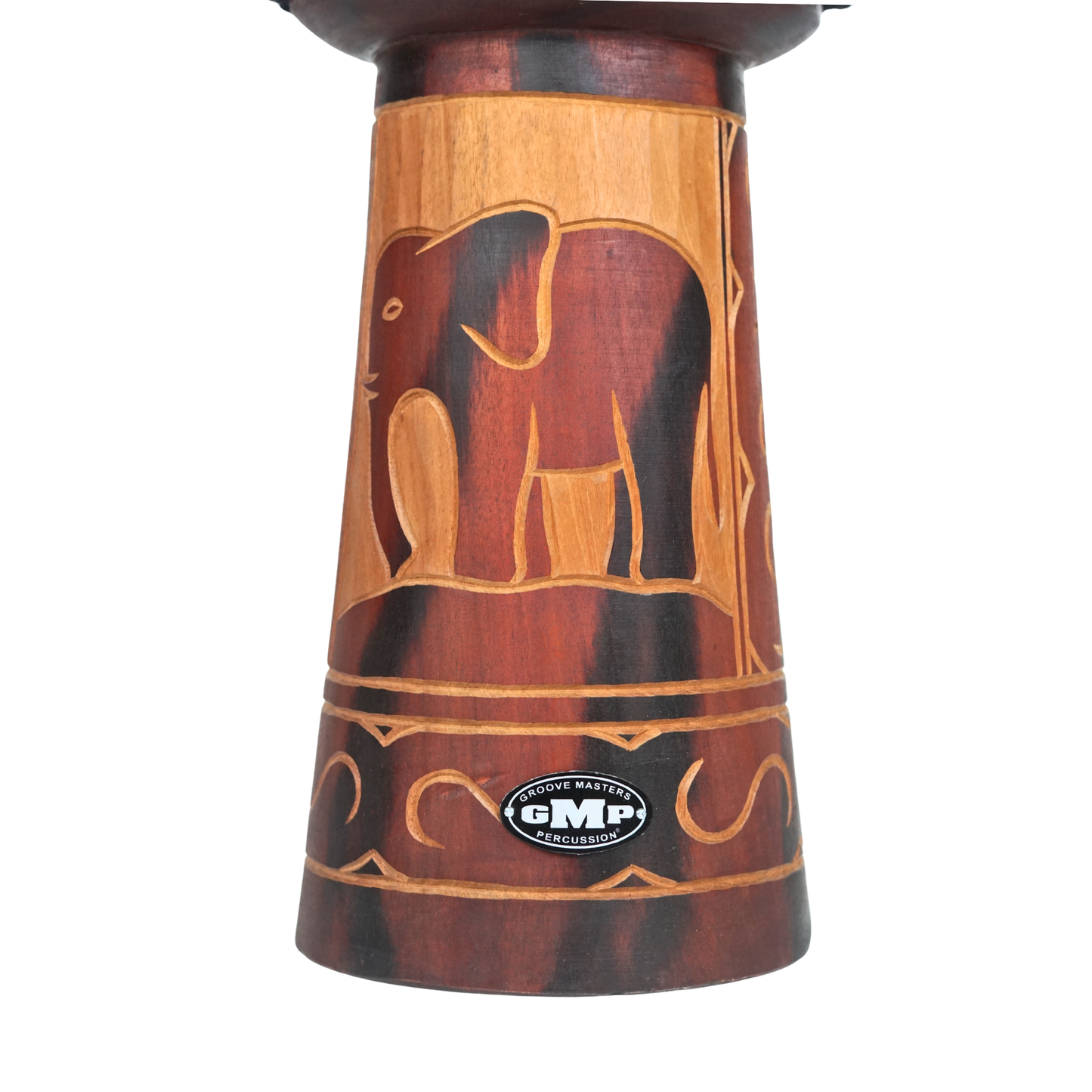 GMP Elephant Carved Djembe - DJ40ZC-B2 (3 sizes)