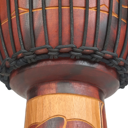 GMP Elephant Carved Djembe - DJ40ZC-B2 (3 sizes)