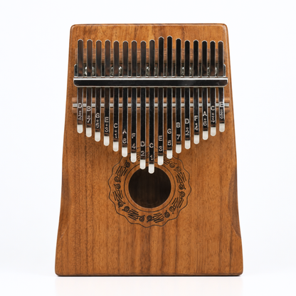 GMP 17-Key Koa Kalimba / Thumb Piano Carved with Palm Rest - KD17-KOA - Groove Masters Percussion