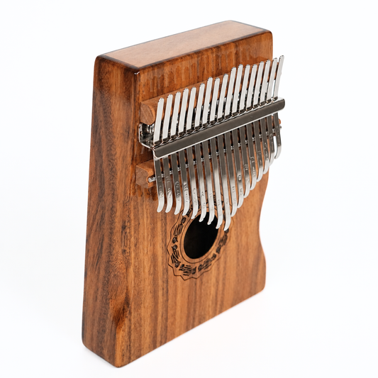 GMP 17-Key Koa Kalimba / Thumb Piano Carved with Palm Rest - KD17-KOA - Groove Masters Percussion