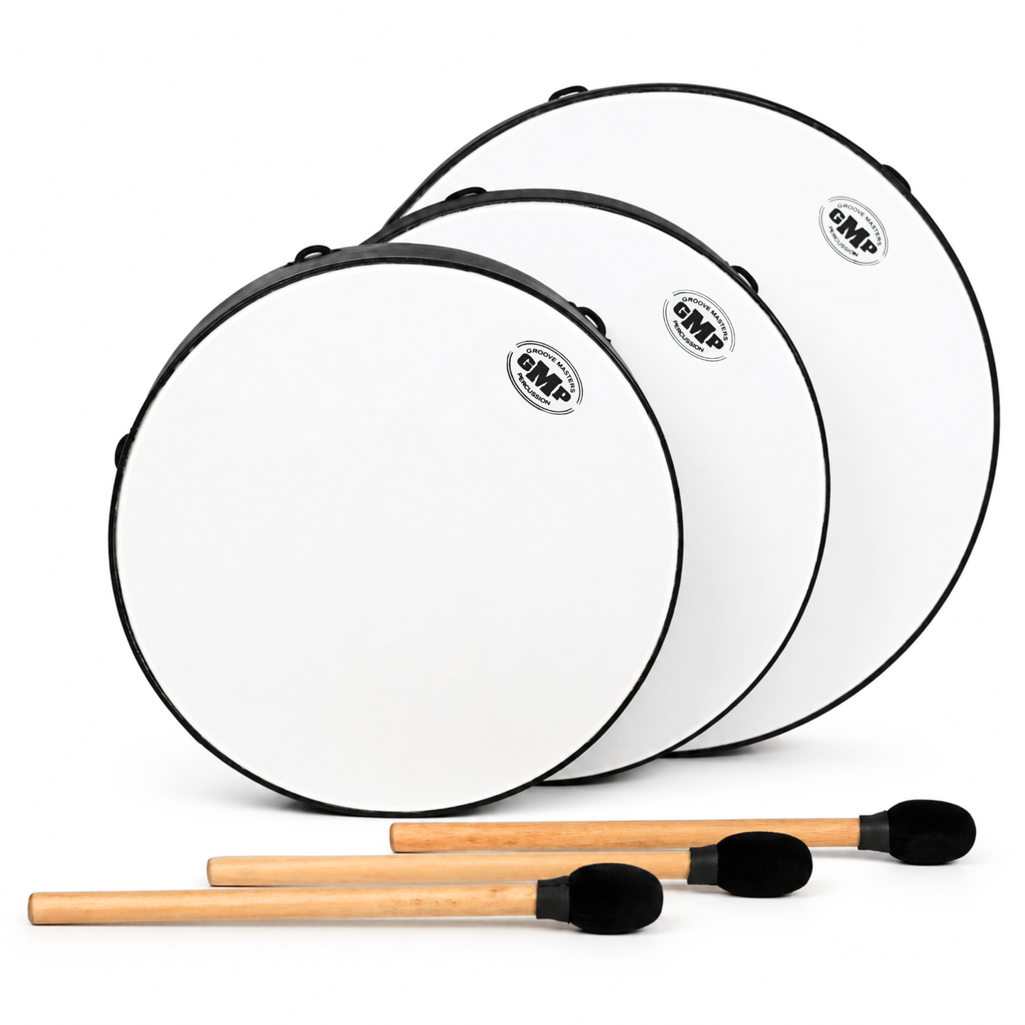 GMP Buffalo Frame Drum with Fiberskin Head - BDFS-(choose size) - Groove Masters Percussion