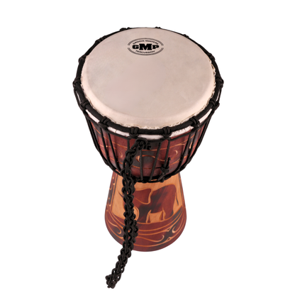 GMP Elephant motif Djembe - DJ(choose size)ZC-B2 - Groove Masters Percussion