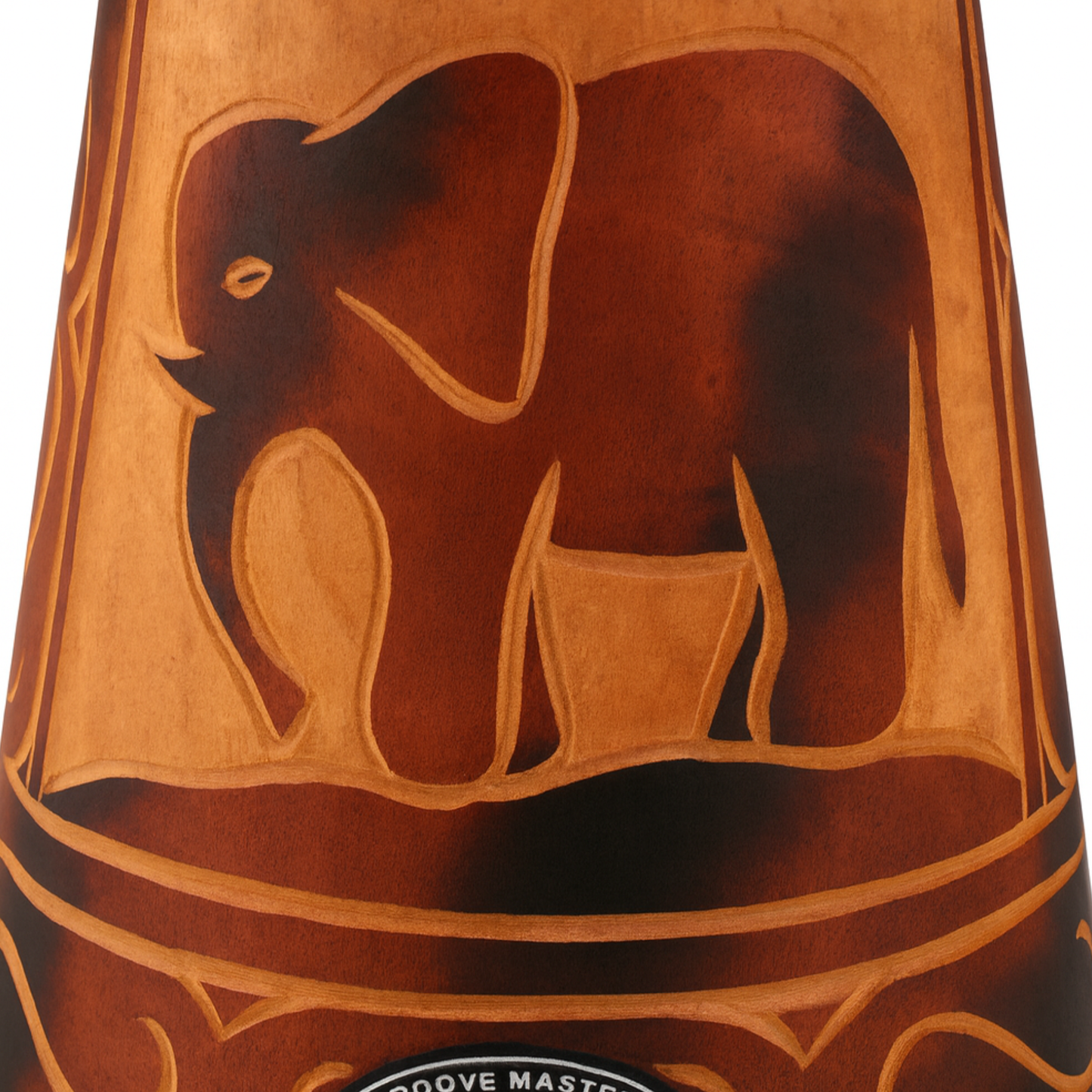 GMP Elephant motif Djembe - DJ(choose size)ZC-B2 - Groove Masters Percussion