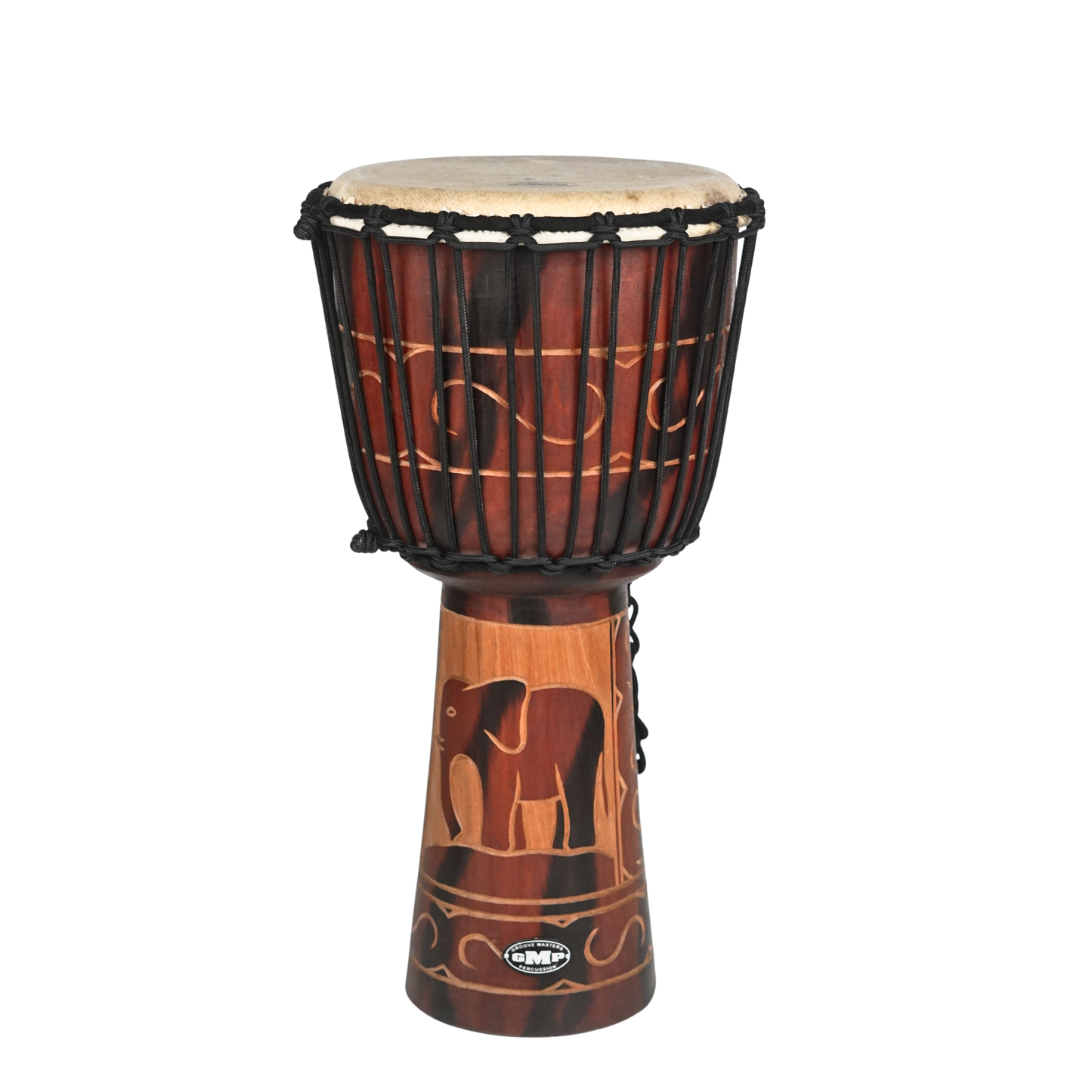GMP Elephant motif Djembe - DJ(choose size)ZC-B2 - Groove Masters Percussion