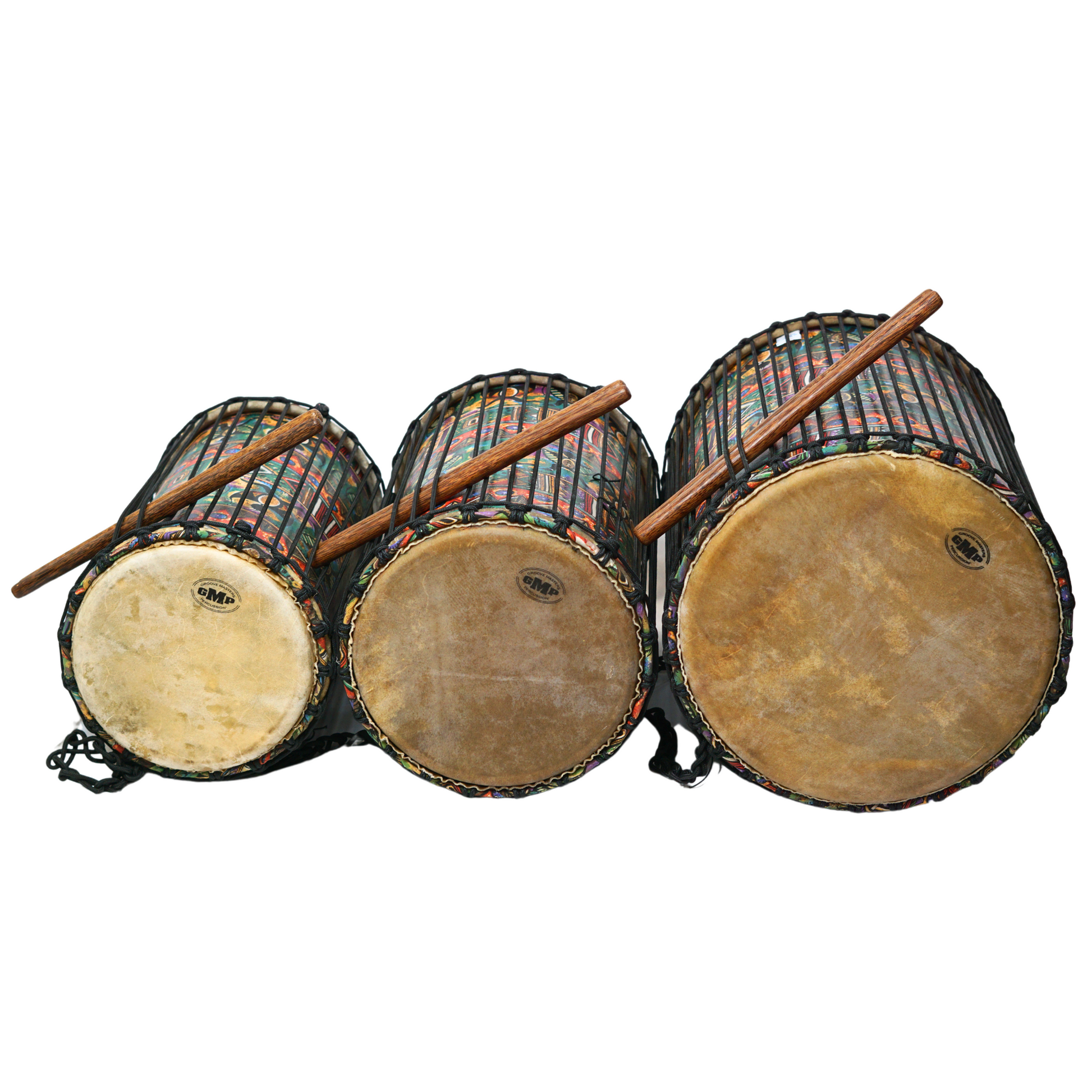 GMP Rope-tuned Fibreglass Djun - FDD-(3 sizes) - Hand Drums