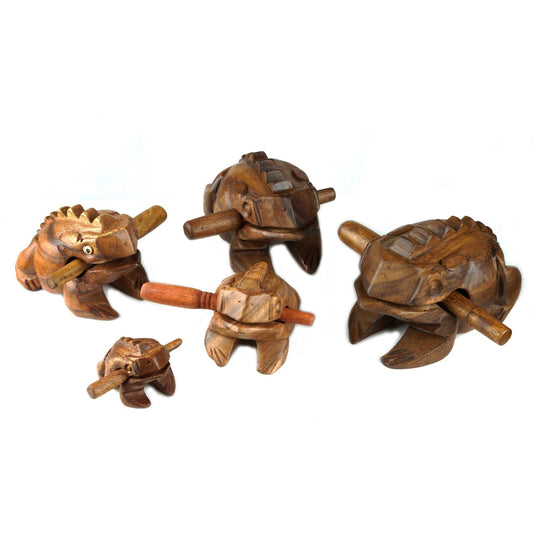 GUIROS | GROOVE MASTERS PERCUSSION FROG GUIRO | HAND-CARVED WOODEN