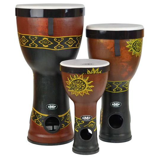 GMP Nesting AirDrums 3-pc Set (Baliku Chocolate) - NESTDRUM-8C - Groove Masters Percussion