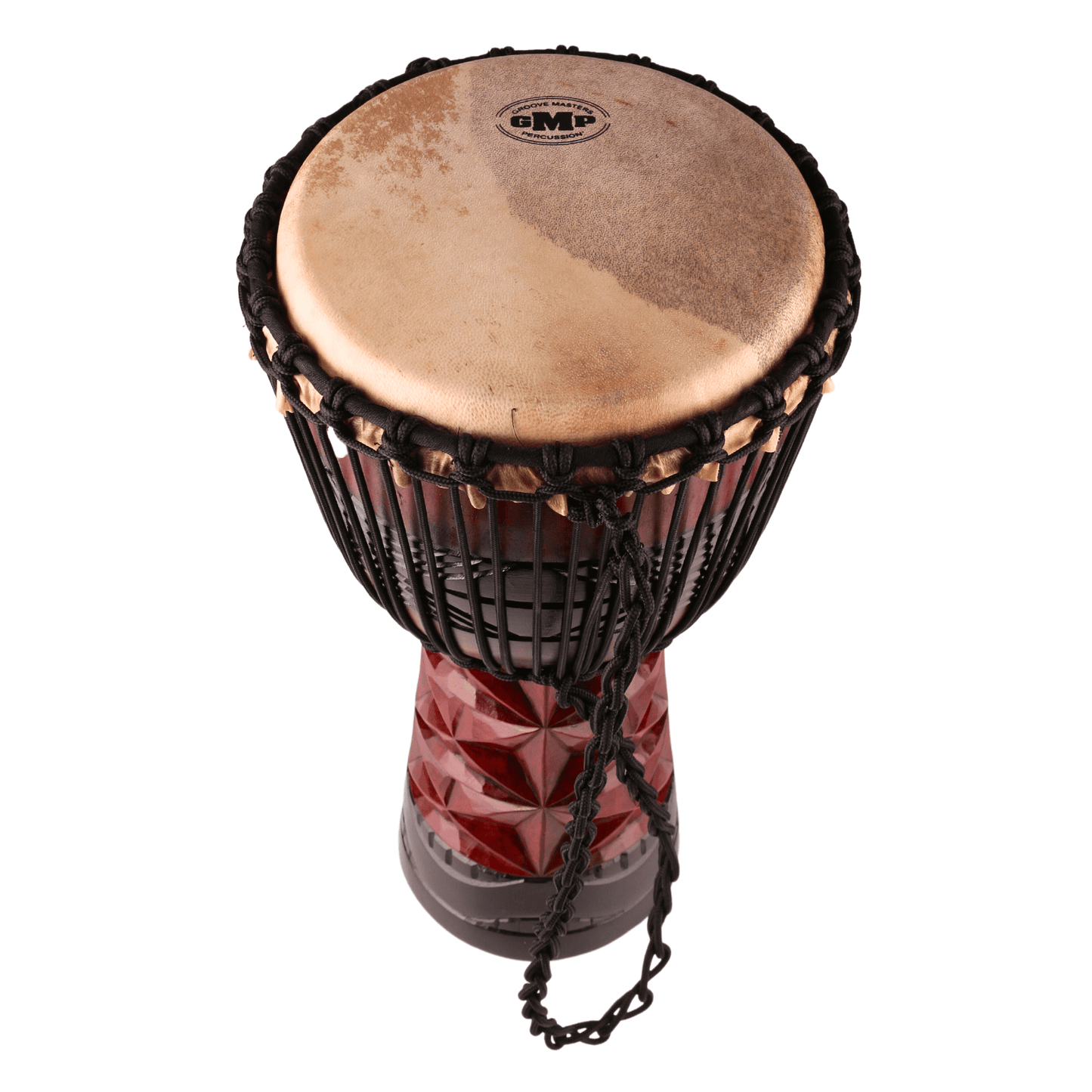 GMP Pro Series Djembe, Diamond Carving Brown/Black (3 Sizes)