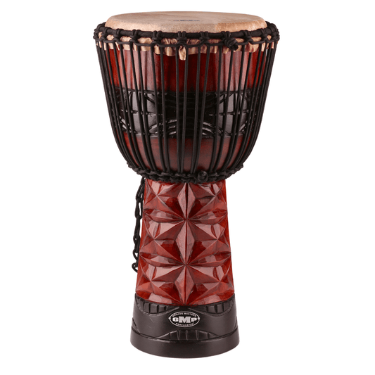 GMP Pro Series Djembe, Diamond Carving Brown/Black (3 Sizes)