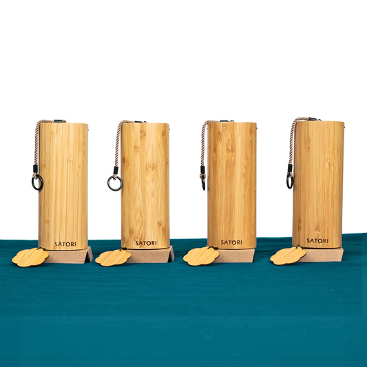 SATORI Bamboo + Aluminum 8-Note Wind Chimes (4 Styles)