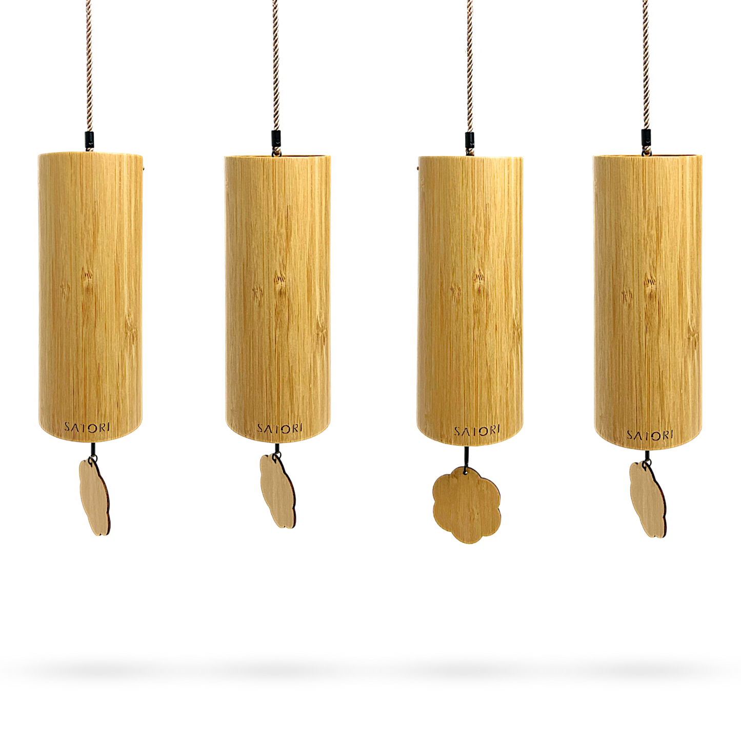 SATORI Bamboo + Aluminum 8-Note Wind Chimes (4 Styles)