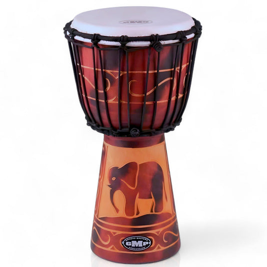 GMP Elephant Carved Djembe - DJ40ZC-B2 (3 sizes)