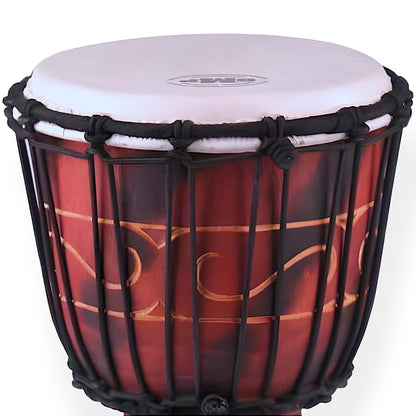 GMP Elephant Carved Djembe - DJ40ZC-B2 (3 sizes)